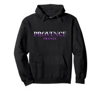 Campo De Lavanda Dentro De Provenza Bold Letras Francia Sudadera con Capucha
