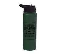 Campo de senderismo Explore las Grandes Montañas Humeantes Tennessee Stainless Steel Insulated Water Bottle