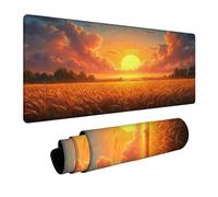 Campo de Trigo Alfombrilla Ratón 40 x 80 x 0.3cm Impermeable Alfombrilla Ratón XXL Paisaje, Mousepad Mejora la Precisión y la Velocidad para Pc Gaming Mouse y Oficina Home Decoration Regalo FSBD-2652