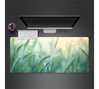 Campo de Trigo Verde Alfombrilla Ratón XXL 600x300x2mm Alfombrilla ratón Gaming,Goma Antideslizante,Mouse Pad Lavable para Jugadores de PC, Oficina