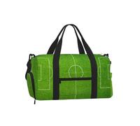 Campo del Estadio de fútbol Verde,Bolso Deportivo Bandolera de Mano, Bolsa de Deporte, Bolsa de Viaje de Gran Capacidad para Mujeres y Hombres.