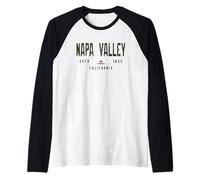 Campo del Valle de Napa, California/Valle de Napa, CA C33X Camiseta Manga Raglan