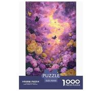 Campo Floral Rosa Puzzle De 1000 Piezas 70x50cm/1000pcs Educación Familiar Relajación Creativa Regalo De Decoración Hogareña