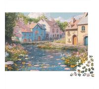 Campo francésRompecabezas De 1000 Piezas Animación Stylejuegos Educativos De Desafío para Adultos, Decoración del Hogar52x38cm/1000pcs