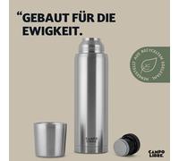 Campo Libre. Jaco® Termo de 1 L, 750 ml, 500 ml, termo con vaso, nuestro termo al menos 24 horas de calor I Termo con aislamiento de doble pared es 100% a prueba de fugas y acero inoxidable reciclado