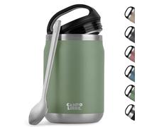 Campo Libre.® Lotta - Termo Comida Caliente & Fría - Fiambrera termica con Cuchara - Tupper termico adulto o bebé, Trabajo, Oficina, Escuela o Camping - Ideal para Llevar. Verde, 800ml