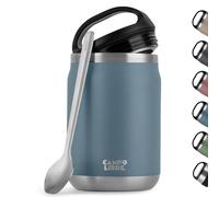 Campo Libre.® Lotta - Termo Comida Caliente & Fría - Fiambrera termica con Cuchara - Tupper termico adulto o bebé, Trabajo, Oficina, Escuela o Camping - Ideal para Llevar. Azul, 800ml