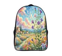 campo mochilas impreso informal moda flor de globo informal grande mochila 2 compartimento con arnés ajustables 3d impreso mochila-16,para adolescentes adultos safari de senderismo