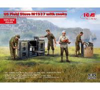 Campo Protectores Horno M1937 Con Cocina New Moldes 1 :3 5 Plástico Modelo Kit