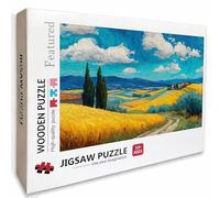 Campo Puzzle Madera, Azul Puzzle 5000 Piezas Adultos con Compact Box 156x105cm, Rompecabezas Desafiante, Juegos de Rompecabezas Creativos para Hombres Mujeres, Decoración Verano, Regalo niñas, 4-9611