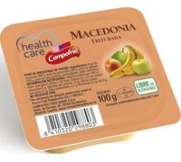 Campofrío Health Care Macedonia Triturada | Puré de Frutas Textura Suave | Ideal para Meriendas, Postres y Dieta Infantil | 12 x 100 g | Apto para Disfagia y Dietas Adaptadas