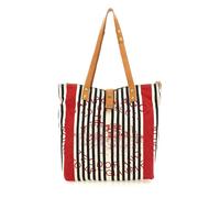 Campomaggi Bolsos Shopping Genziana RIGHE BLU/ROSSO+NATURALE+ST.FUOCO