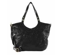 CAMPOMAGGI Woven Leather Bags Shopping Bag Nero