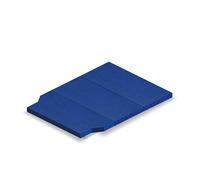 Camporan - Colchon Plegable Furgoneta Camper Mediana, Varios Vehiculos, Firme de Alta Densidad, Azul Oscuro, Desenfundable y Lavable