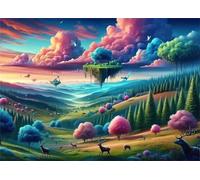 Campos Animales Paisajes - Puzle de 150 Piezas - Rompecabezas DIY Pintura, Entretenimiento Creativo, para Adultos Mayores de 14 años Decoración del Hogar