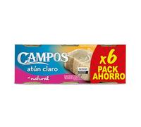 Campos - Atún Claro al Natural | Pack Ahorro 6x65g