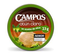 Campos - Atún claro en aceite de oliva | Lata 160g Atún pesca responsable