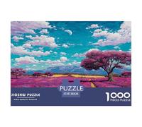 Campos de sueños de Lavanda Puzzle 1000 Piezas, Juego Educativo, Desafío, para Adultos Y Niños Mayores De 12 Años Imposible Rompecabezas - Decoración del Hogar 38x26cm/1000pcs