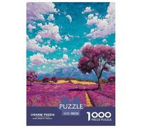 Campos de sueños de Lavanda Puzzle De 1000 Piezas, Juego Educativo, Desafío, para Adultos Y Niños Mayores De 12 Años Rompecabezas Familiar - Decoración del Hogar 38x26cm/1000pcs