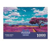 Campos de sueños de Lavanda Puzzle De 1000 Piezas, Moderno DIY,Entretenimiento Creativo para Adultos Y Niños Mayores De 12 Años Un Rompecabezas Desafiante - Decoración del Hogar 70x50cm/1000pcs