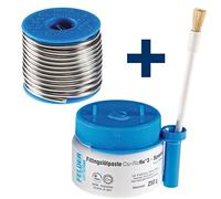 Campos Fittings Lot CU de Rotin 3 + fittingslöt Pasta CU de rofix de 3 Set especial weichlot y fundente para soldar conexiones de tubos de cobre