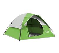 CAMPROS CP Tienda de Campaña 3-4 Personas Impermeable, Tienda Camping Familiar Ligera con Mosquitera y Ventilación 360°, Montaje Rápido, Tienda Exterior para Camping, Festival y Senderismo