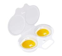 Campsie Microwave Egg Poacher, Microwave Egg Maker, Microwave Egg Cooker, 2 Cavity Nonstick Poached Egg Maker, Easy To Use and Non Stick Breakfast Egg Cookwar, For Home Dishwasher Safe
