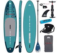 CampSup Aqua Marina Beast 10'6" + asiento para kayak, tabla de surf hinchable todoterreno para principiantes, juego completo de tabla de surf de remo, edición limitada, color azul