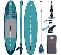 CampSup Aqua Marina Beast 10'6" Carbon Paddle - Tabla de surf hinchable para principiantes, juego completo de tabla de surf de remo, edición limitada, color azul