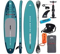 CampSup Aqua Marina Beast Combo Plus - Tabla de surf hinchable para principiantes (10'6", juego completo, edición limitada), color azul