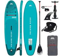 CampSup Aqua Marina Breeze 9'10" - Tabla de SUP hinchable todo terreno para principiantes con asiento de kayak - Set completo de tabla de paddle surf - Edición limitada azul