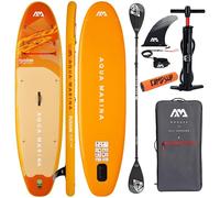 CampSup Aqua Marina Fusion 10'10" Before Sunset 2026 + Paleta de doble tecnología 2 en 1 - Tabla de surf inflable para principiantes - Juego completo - Edición Limitada