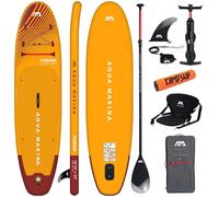 CampSup Aqua Marina Fusion 10'10" Before Sunset + Kayak Asiento - Tabla de surf hinchable todoterreno para principiantes - Juego completo de tabla de surf - Edición limitada