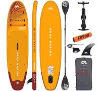 CampSup Aqua Marina Fusion 10'10'10' 10" Before Sunset + Dual Tech Paddle 2 en 1 - Tabla de SUP inflable multiusos para principiantes - Kit completo - Edición limitada
