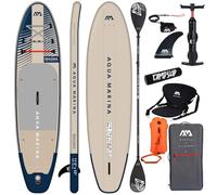 CampSup Aqua Marina Magma - Tabla de surf hinchable para principiantes (11'2", juego completo, edición limitada), color beige