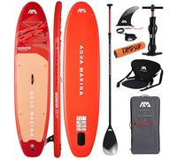 CampSup Aqua Marina Monster Sky Glider 2026 12'0" + asiento de kayak - Tabla de SUP inflable multiusos para principiantes - Kit completo - Edición limitada - Rojo