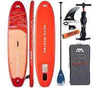 CampSup Aqua Marina Monster Sky Glider 2026 12'0" + paleta de carbono - Tabla de SUP inflable multiusos para principiantes - Kit completo - Edición limitada - Rojo