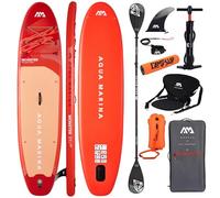 CampSup Aqua Marina Monster Sky Glider 2026 Combo Plus - Tabla de surf hinchable todoterreno para principiantes, juego completo de tabla de surf de remo, edición limitada, color rojo
