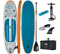 CampSup Aqua Marina Pure Air Tropic - Tabla de surf hinchable para principiantes con flotador de remo, juego completo de 310 x 79 x 12 cm