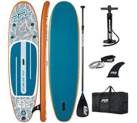 CampSup Aqua Marina Pure Air Tropic - Tabla de surf hinchable para principiantes con remo, juego completo de 310 x 79 x 12 cm