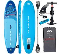 CampSup Aqua Marina Vapor Aqua Splash Dual-tech Paddle 2 en 1 2026 - Tabla de SUP inflable multiusos para principiantes - Kit completo - Edición limitada - Azul