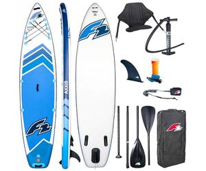 CampSup SUP F2 AXXIS 12'2" Combo AZUL CLARO Tabla hinchable de Stand Up Paddle | 372 x 86 x 15 cm | Tabla de surf para principiantes y avanzados con accesorios | Capacidad de carga hasta 180 kg