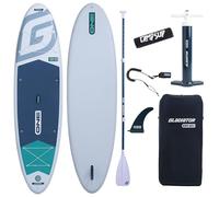 Campsup SUP Gladiator One 10.8 White + Floater - Tabla de surf hinchable (325 x 86 x 15 cm, con accesorios, capacidad de carga de hasta 135 kg)