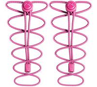 CampTeck U6603 No Tie Cordones, Cordones Elásticos con Sistema de Bloqueo - Rosa - 1 Par