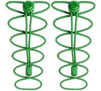 CampTeck U6604 No Tie Cordones, Cordones Elásticos con Sistema de Bloqueo - Verde - 1 Par