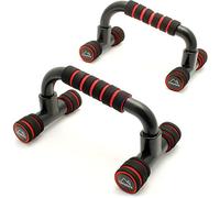 CampTeck U6664 Push Up Bars Soporte para Flexiones de Brazo con Manija de Espuma para Pecho Sit Up, Entrenamiento, Fitness, Ejercicios - 1 Par