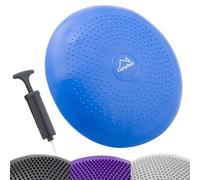 CampTeck U6765 Cojin Equilibrio Disco Vestibular Inflable 32cm con Bomba de Mano para el Entrenamiento del Balance, Agilidad, Gimnasio, Yoga, Sentada Cómoda - Azul