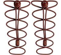 CampTeck U7195 No Tie Cordones Cordones Elásticos con Sistema de Bloqueo -Marrón -1 Par