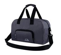 CampTeck U7270 Cabin Bag, Bolsa Viaje Unisex Pequeña, Mochila Viaje Cabina Avion, Bolsa Cabina Plegable con Correa para el Hombro, Adecuado para Ryanair (40 x 20 x 25 cm - 20L) - Gris