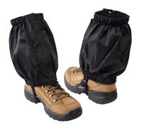 CampTeck U7311 Impermeable Polainas Cortas Tobillo Resistente, Resistente al Viento, Ligero, con Cremallera y Correa Ajustable. Unisex. Negro.